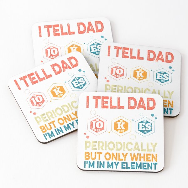 Item preview, I Tell Dad Jokes Periodically Fathers Day Funny Vintage T-Shirt designed and sold by CyntoyaTatum.