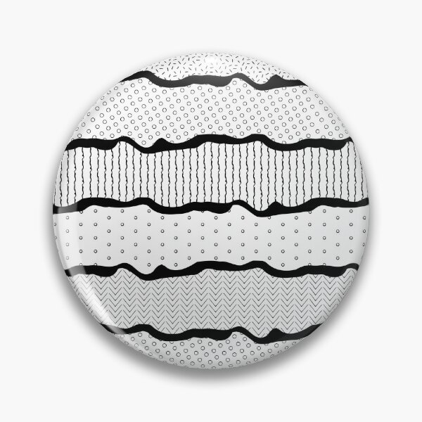 Item preview, Black white wave textured seamless pattern designed and sold by Olgus.