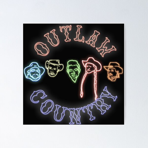 Item preview, Outlaw Country-artists neon sign designed and sold by Wtp1985.