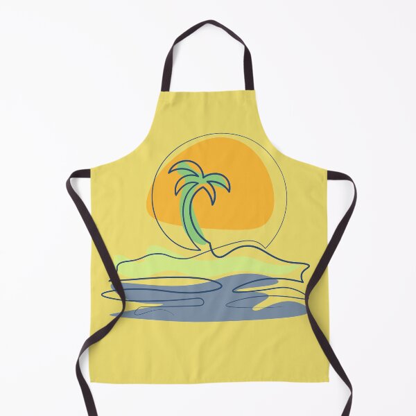 Item preview, Beach scene with palm tree designed and sold by CutieBlue.