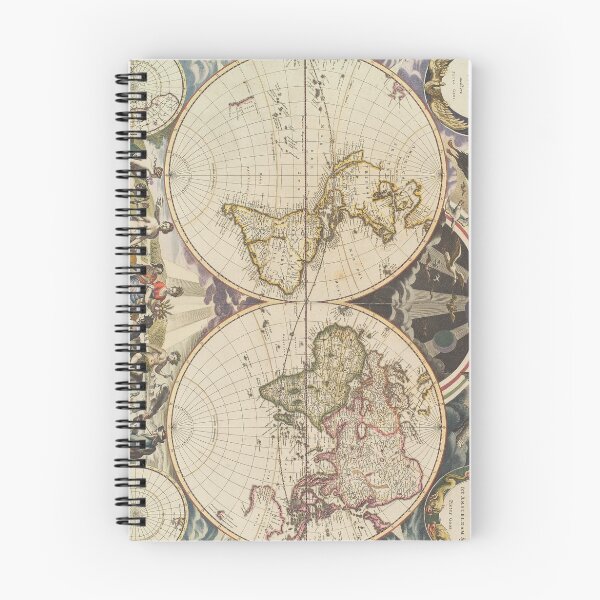 Item preview, Vintage Map of The World (1668) designed and sold by BravuraMedia.