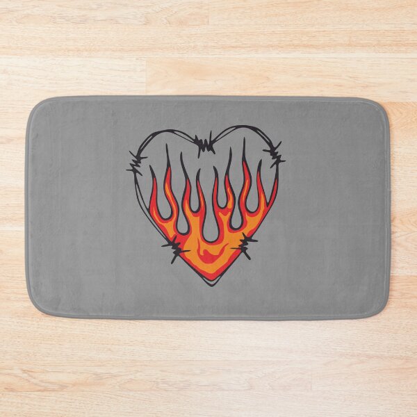 Item preview, Barbed wire flaming heart designed and sold by waldemar777.