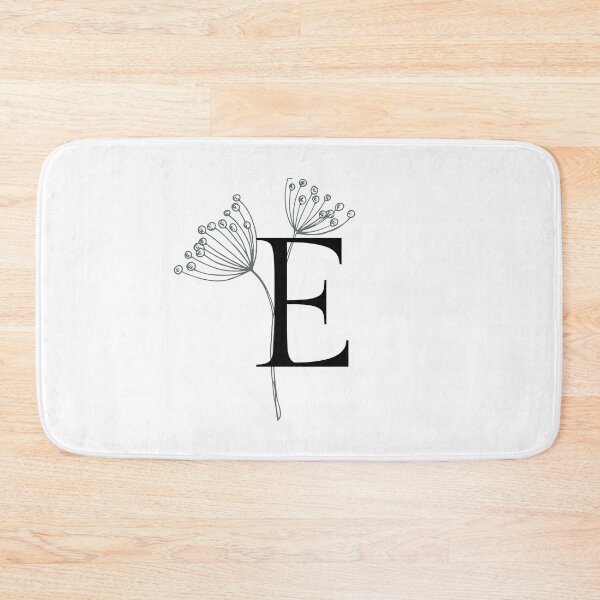 Item preview, Letter "E" monogram Simple Flowers Identity Personal Expression designed and sold by Best-Of-Me.