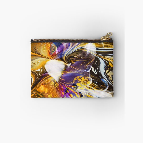 Item preview, "Tiger Lily" Floral Plants Collage of a blooming lily wrapped in golden waves designed and sold by N-o-r-d-l-y-s.