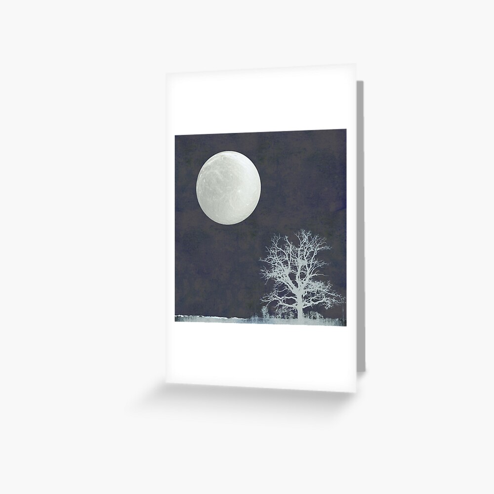 With that moon language Greeting Card