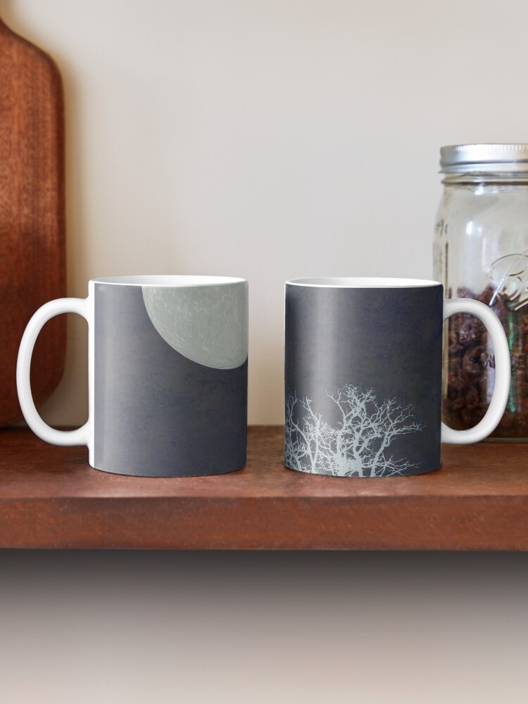 Alternate view of With that moon language Coffee Mug