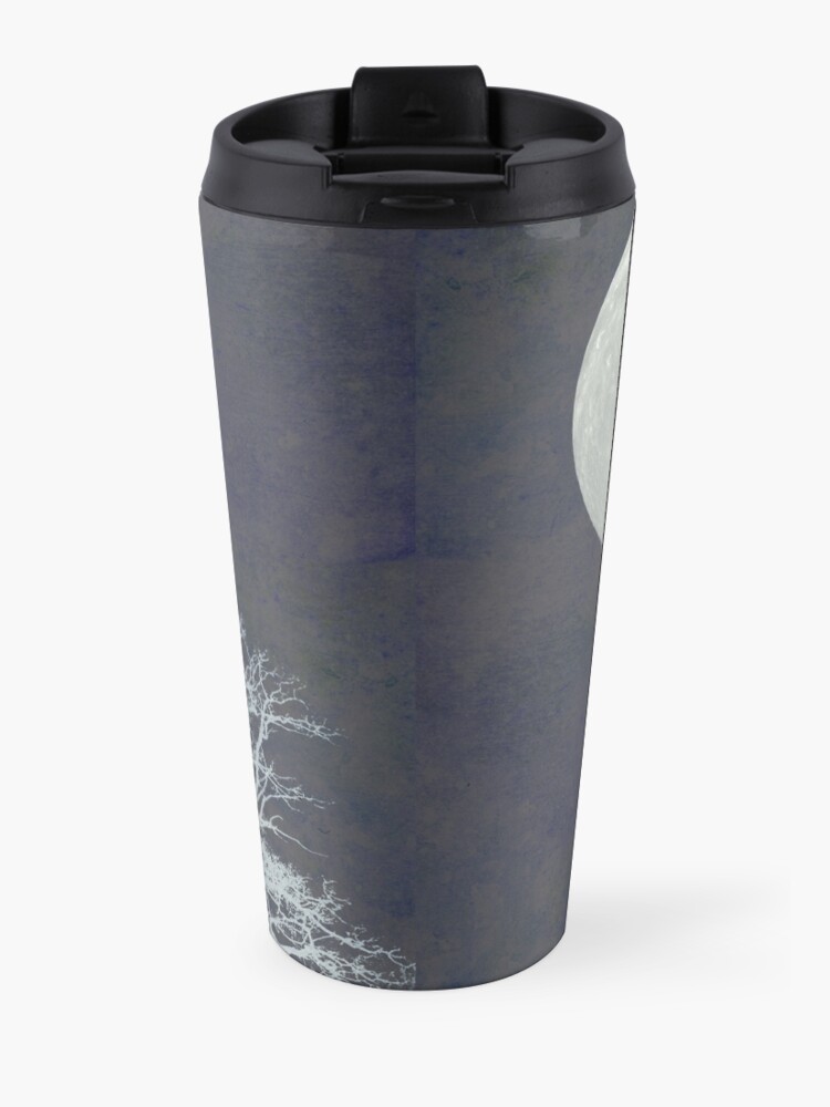 Alternate view of With that moon language Travel Mug