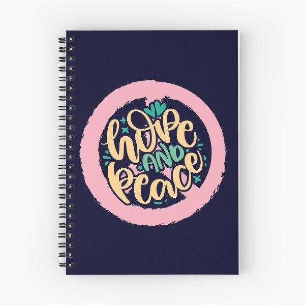 Item preview, Hope And Peace - Motivational Quote With Peace Symbol In Background designed and sold by DrawingBoard.