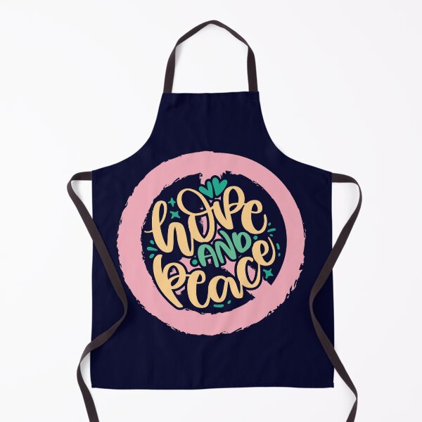 Item preview, Hope And Peace - Motivational Quote With Peace Symbol In Background designed and sold by DrawingBoard.