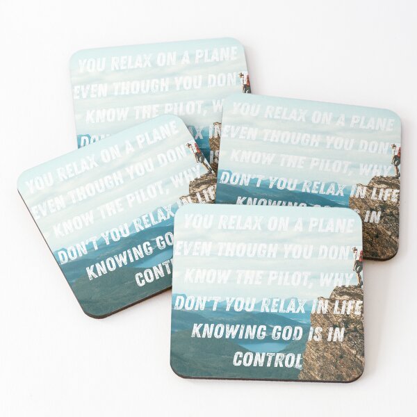 Item preview, You relax on a plane even though you don't know the pilot, why don't you relax in life knowing God is in control. designed and sold by kevinsaragihh.
