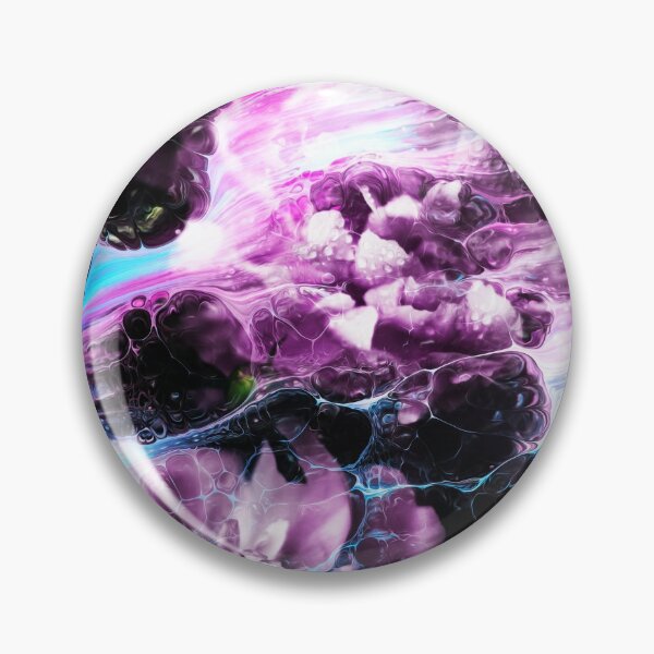 Item preview, "Rose Blanche" Floral plant collage of a blooming peony wrapped in pink and blue waves designed and sold by N-o-r-d-l-y-s.