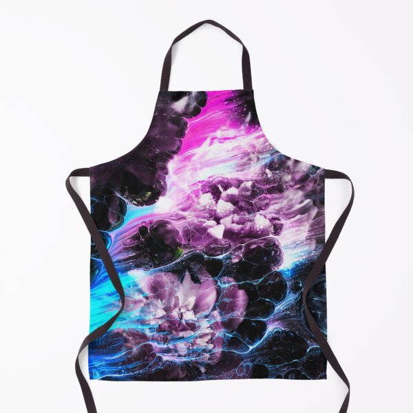 Item preview, "Rose Blanche" Floral plant collage of a blooming peony wrapped in pink and blue waves designed and sold by N-o-r-d-l-y-s.
