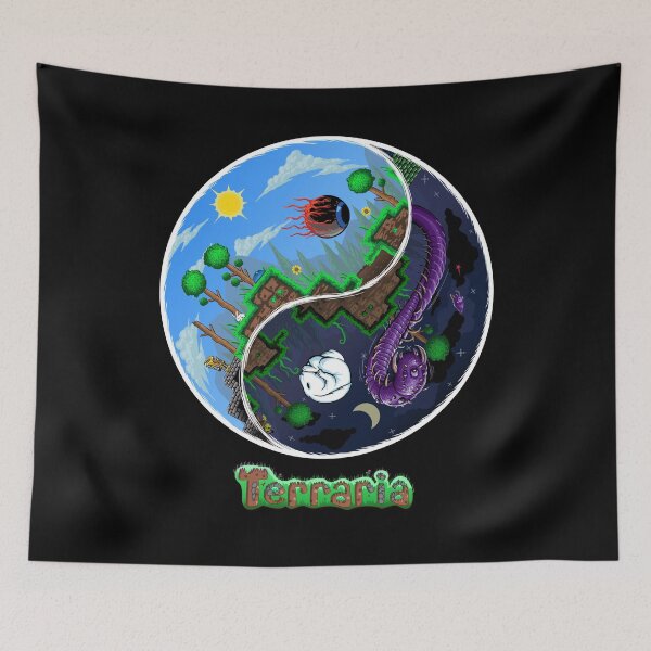 Item preview, Terraria Game Night And Day Horror Design designed and sold by RobertoDerek6.
