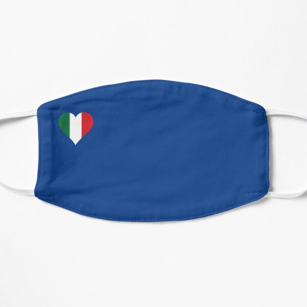 Italy flag heart Flat Mask