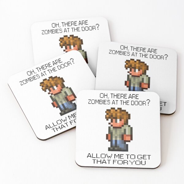 Item preview, Terraria Game Character - Oh, There Are Zombies At The Door? designed and sold by RobertoDerek6.