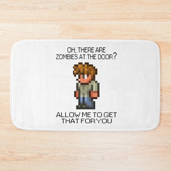 Item preview, Terraria Game Character - Oh, There Are Zombies At The Door? designed and sold by RobertoDerek6.
