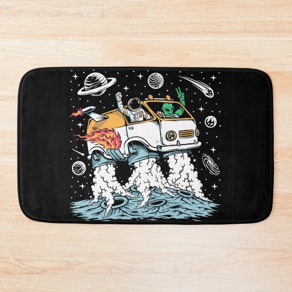Item preview, Astronaut Alien Drive Space Car Illustration designed and sold by Peekonet.