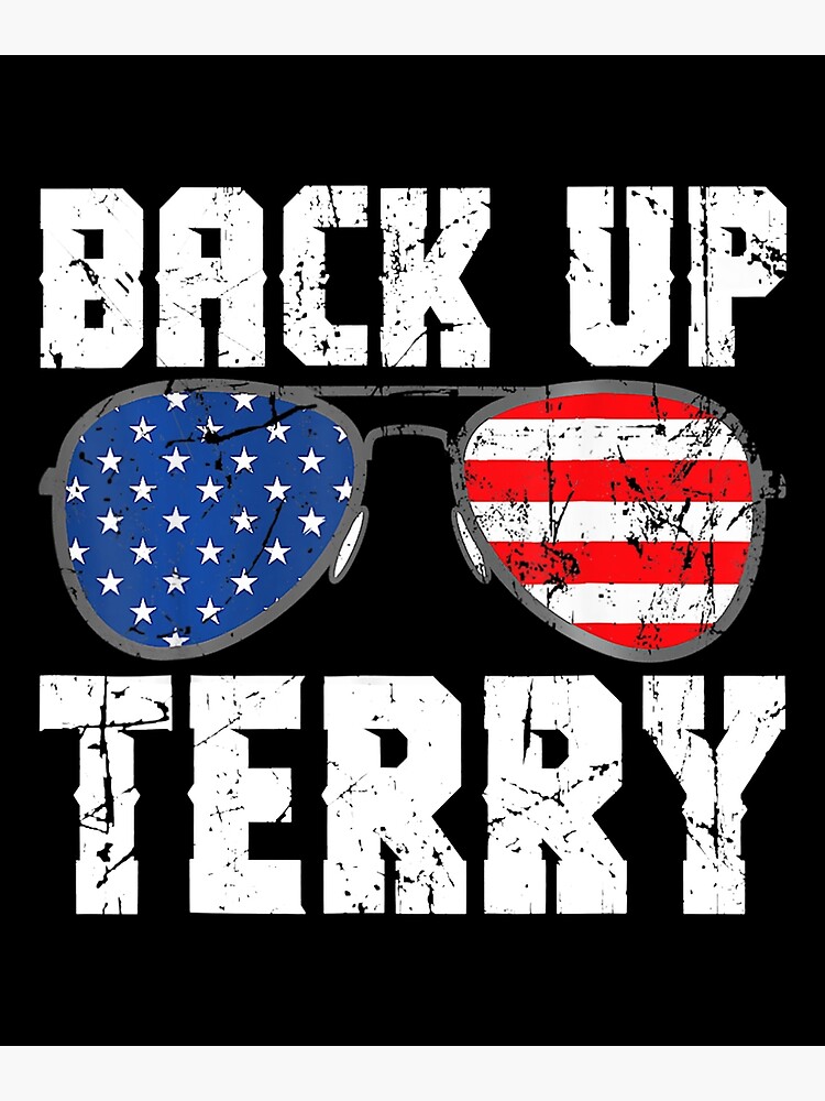 Back Up Terry Shirt American Flag USA 4th Of July Sunglasses T