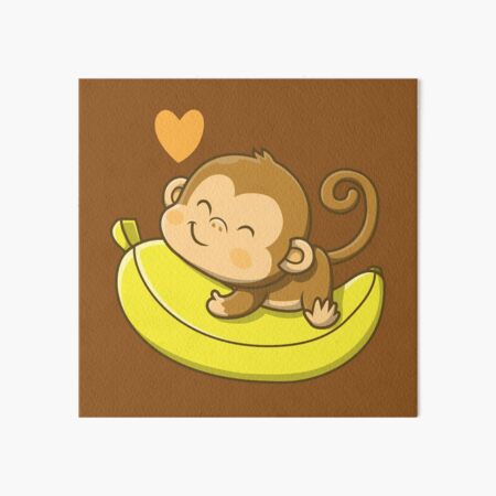 Cute Cartoon Vampire Monkey Art Board Print For Sale By Eggtooth Redbubble