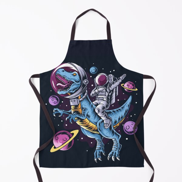 Item preview, Astronaut Drives T-Rex Dinosaurs Outer Space Full Stars Planets Editable Layers Artwork designed and sold by Peekonet.