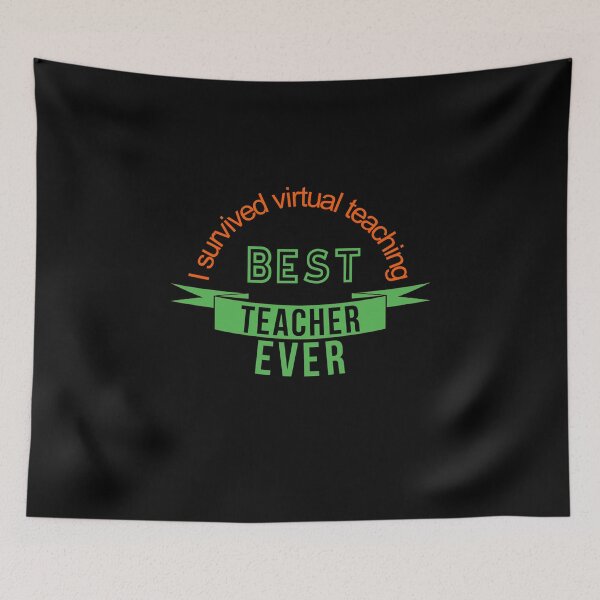Item preview, I Survived Virtual Teaching Best Teacher Ever-Teacher Appreciation designed and sold by DiensDesign.