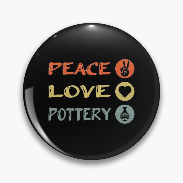Artikelvorschau, Keramik Töpfer Peace Love Pottery entworfen und verkauft von shirti.