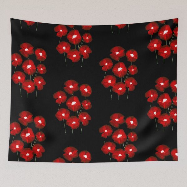 Item preview, Transparent Flowers on Black Background designed and sold by BilgePaksoylu.