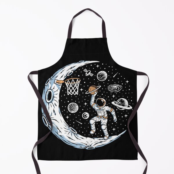 Item preview, Astronaut Playing Basketball Moon Illustration designed and sold by Peekonet.