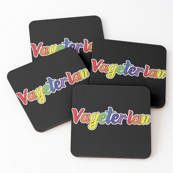 Item preview, Vagetarian Funny Vegan LGBT Pride equality Rainbow Lesbian  designed and sold by Rzelemenz.