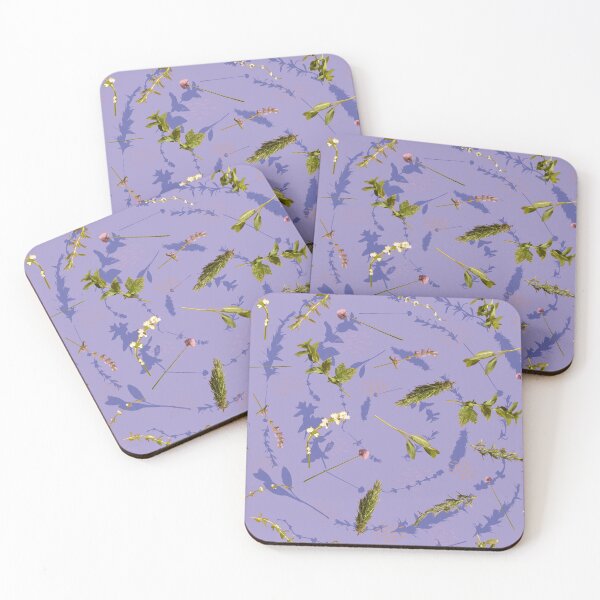 Item preview, Herbspiral garden pattern in purple designed and sold by Breurs.