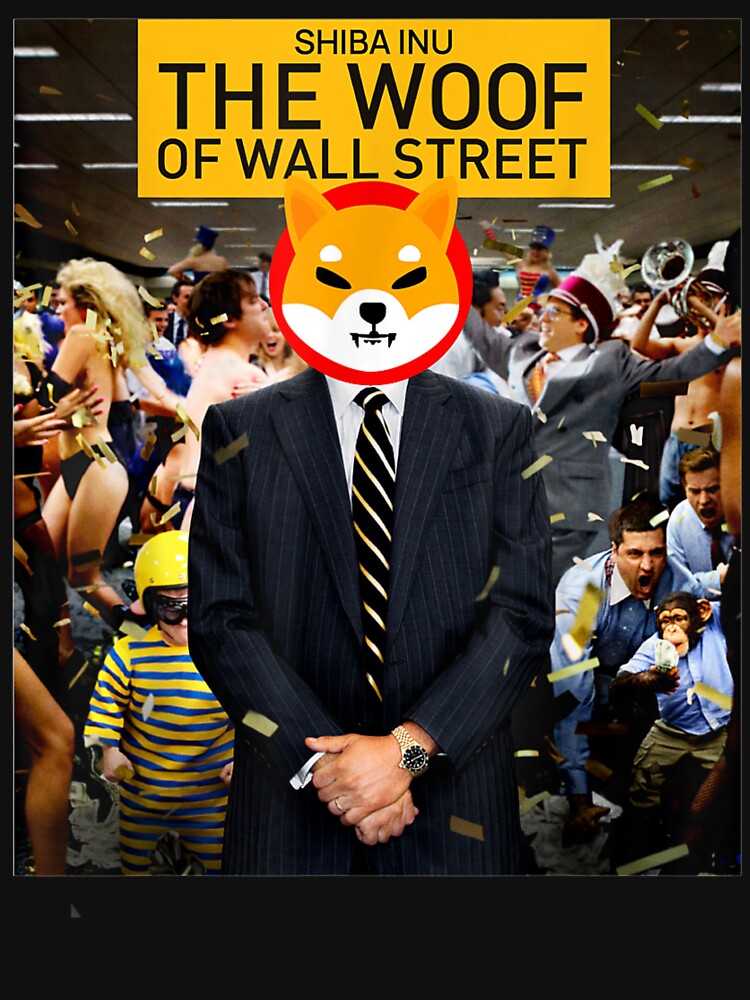 Discover Maglietta Di Shiba Inu - Woof Of Wall Street