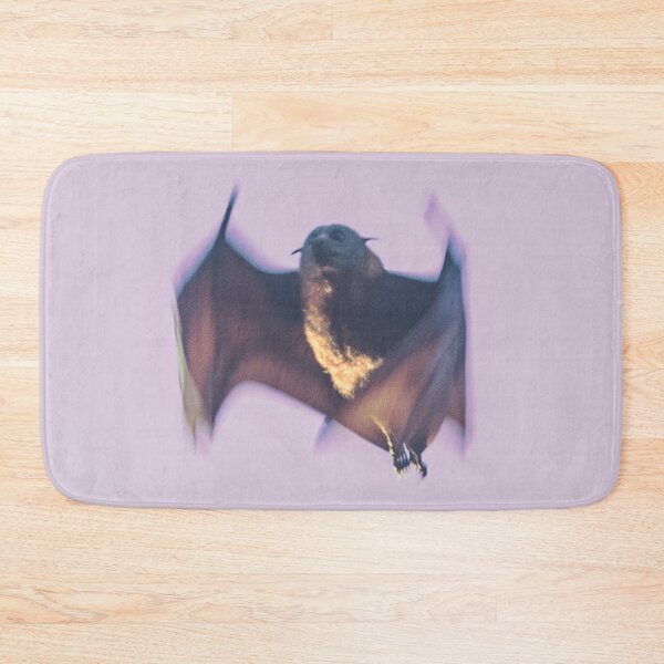 Item preview, Bat in flight wings in motion - Purple Bat Artwork designed and sold by mariagram17.