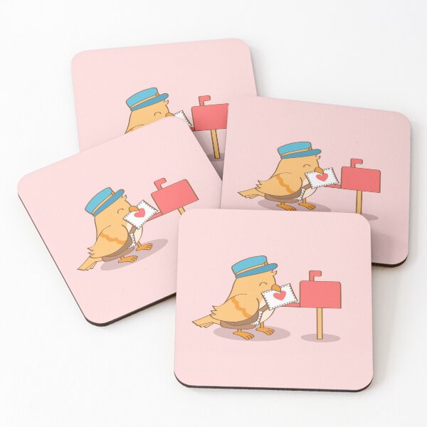 Item preview, Cute Birdy Postman Love Letter Delivery designed and sold by rustydoodle.