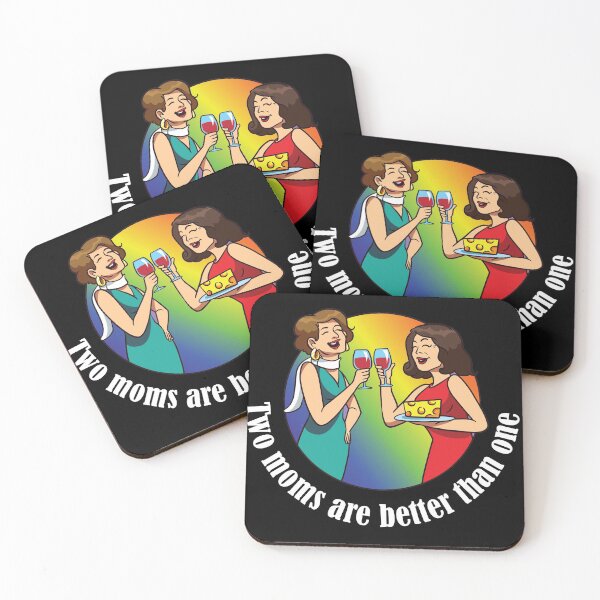 Item preview, Two Moms are better than one LGBT equality Rainbow Lesbian  designed and sold by Rzelemenz.