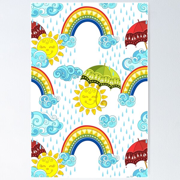 Item preview, Fairytale Weather Forecast Print designed and sold by lissantee.