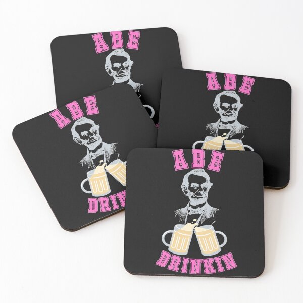 Item preview, Vintage Abe Drinkin Typography and abraham lincoln illustration  designed and sold by garniturex.