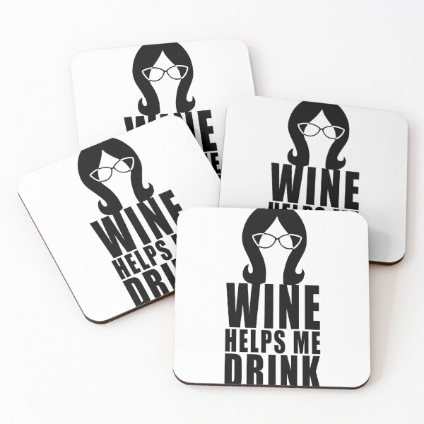 Item preview, Graphic Cartoon Art Wine Helps Me Drink designed and sold by AuroraCharles6.