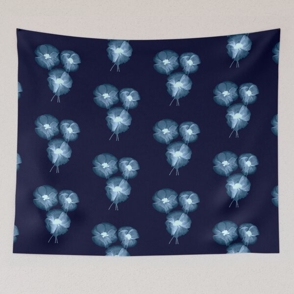 Item preview, Transparent Blue White Flowers designed and sold by BilgePaksoylu.