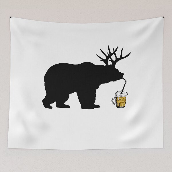 Item preview, Bear And Deer Equals Beer, Funny Party Gift designed and sold by FuntasticDez.