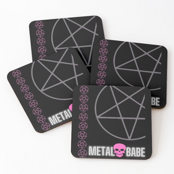 Item preview, Copy of Metal Babe(pink + pentagram) designed and sold by gomezabstract.