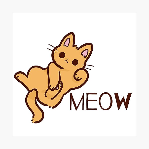 Aperçu de l'œuvre Chat | Miaou créée et vendue par PIKABOOO.
