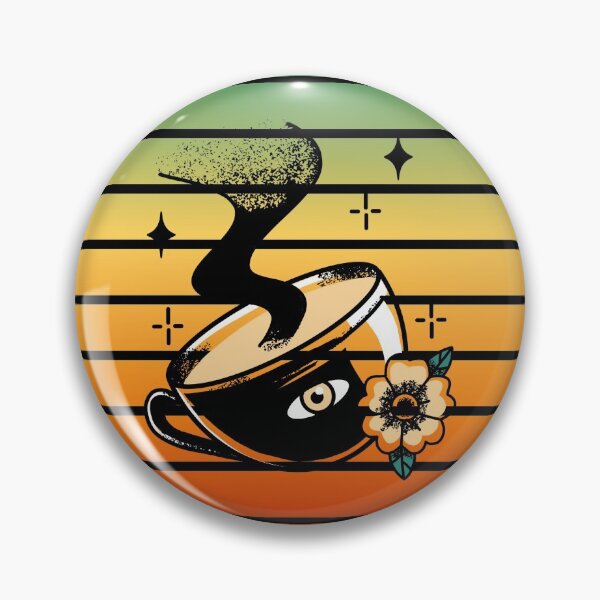 Item preview, Coffee Vintage Retro Sunset designed and sold by crazycoffeefan.