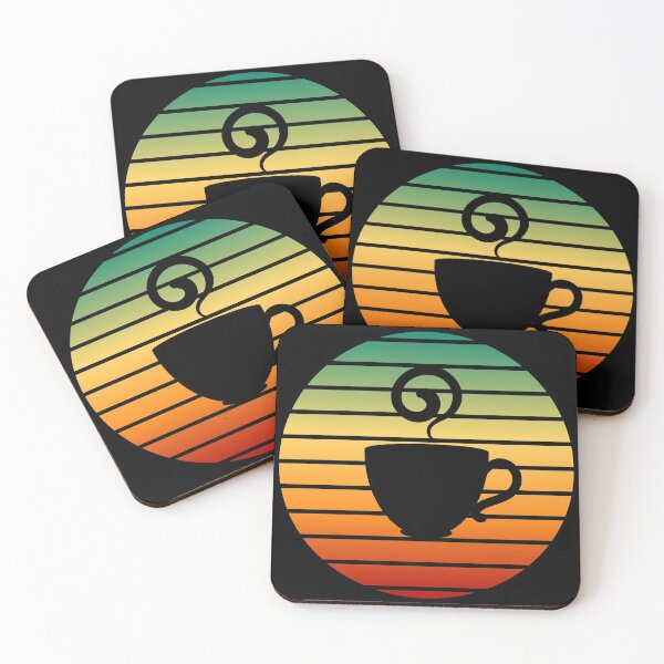 Item preview, Coffee Vintage Retro Sunset designed and sold by crazycoffeefan.