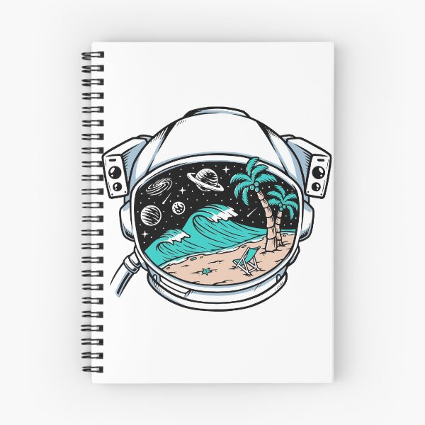 Item preview, Beach View in Astronaut Helmet designed and sold by Peekonet.