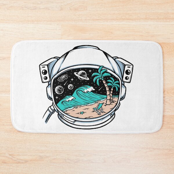 Item preview, Beach View in Astronaut Helmet designed and sold by Peekonet.