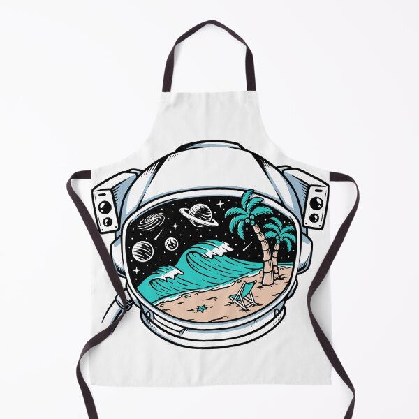 Item preview, Beach View in Astronaut Helmet designed and sold by Peekonet.
