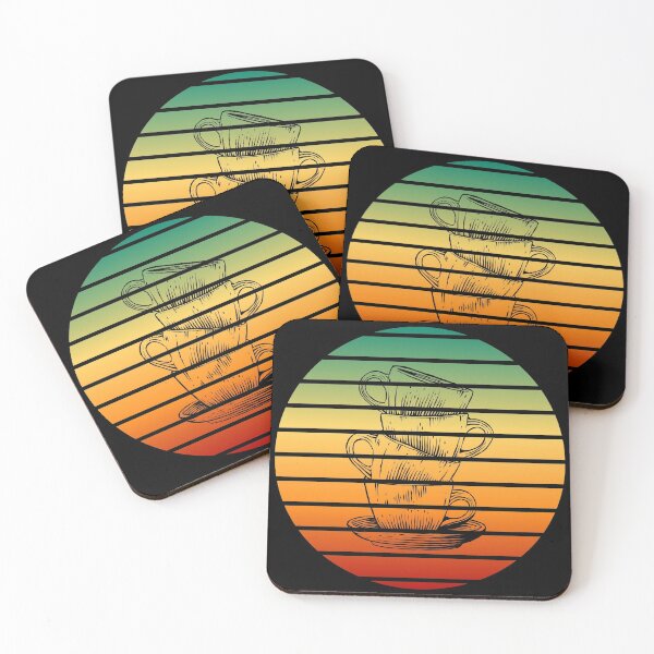 Item preview, Coffee Vintage Retro Sunset designed and sold by crazycoffeefan.