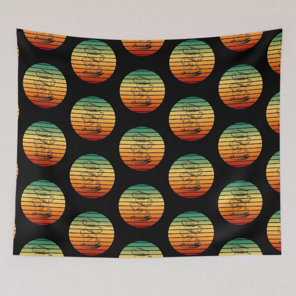 Item preview, Coffee Vintage Retro Sunset designed and sold by crazycoffeefan.