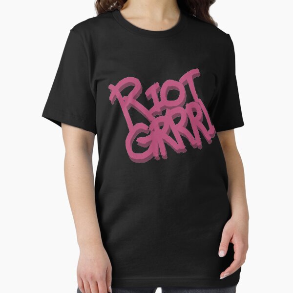 Vista previa del artículo con la obra «Logotipo de Riot Grrrl», diseñado y vendido por jadeeleerio.
