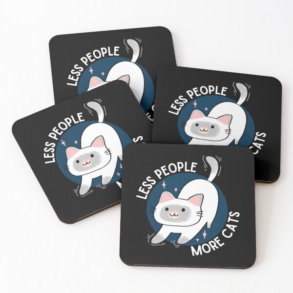 Item preview, Less People More Cats , Funny Less People More Cats, Cat Lover designed and sold by Mixture-DESIGN.